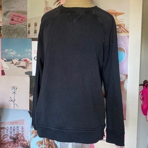 GIRLS LARGE CAT & JACK SWEATSHIRT IN CHARCOAL GRAY/BLACK